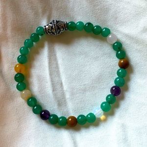 Handmade Authentic Mixed Gemstone Stretch Bracelet